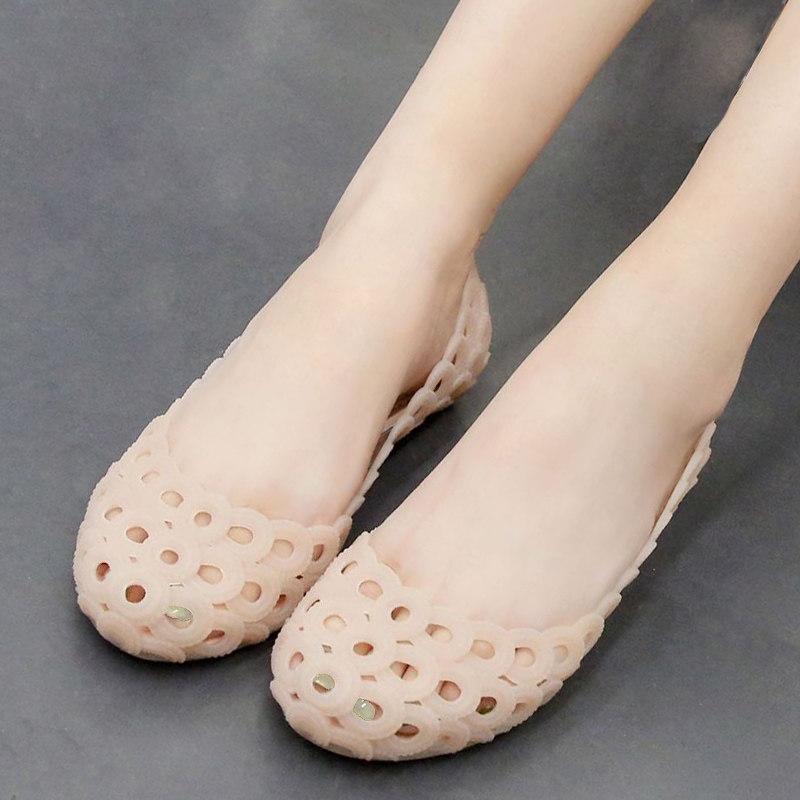 Rainy Day Sandals Women Wear 2031 New Summer-One Foot Pedal Sloth Shoes Flat Bottom Soft Bottom Light Anti Slip Dongle Shoes
