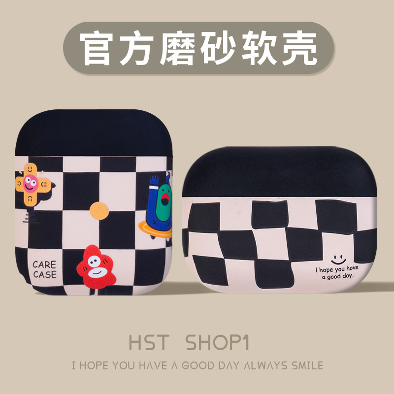 Lovers cute airpods1 2 generation protective sleeves apply Apple pro3 generation wireless Bluetooth headphones anti-fall softshell-Taobao