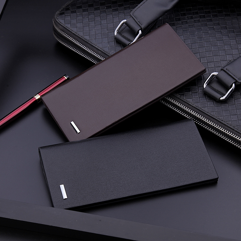 Zero Money Card Pack Two-in-one ultra-thin men's wallet for men's long version of the wave 2022 The new student ultra-thin minimis