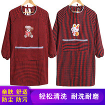 Old Ladys shirt-style apron old gown cooking home Lady work clothes cooking coat