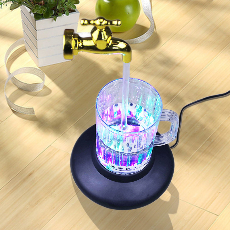 Magic suspended water cup lamp magical colorful faucet suspended magic novelty creative decoration boutique game props