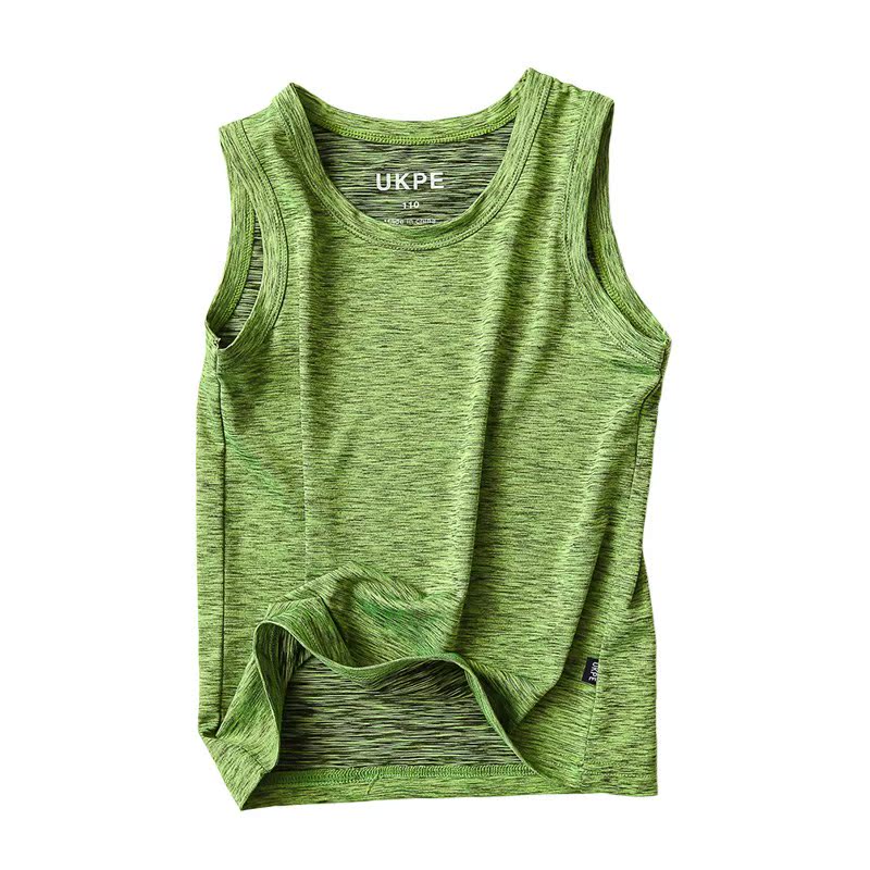 Chàng trai nhanh drysports vest hấp thụ mồ hôi ướt và trẻ em co giãn ngoài trời tay T-shirt mới quần áo trẻ em mùa hè.