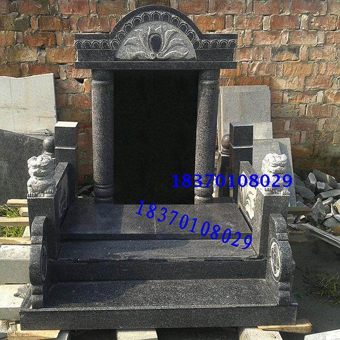 Marble Carved Tombstone Granite Tombstone Stone Tablet Custom China Montenegro West Black Sesame Grey G654 Stone