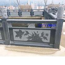 Sesame Black Marble Balustrade Stone Bridge Railing Stone Barrier Plate Sculpture Sesame Grey Railing Turquoite Balustrade