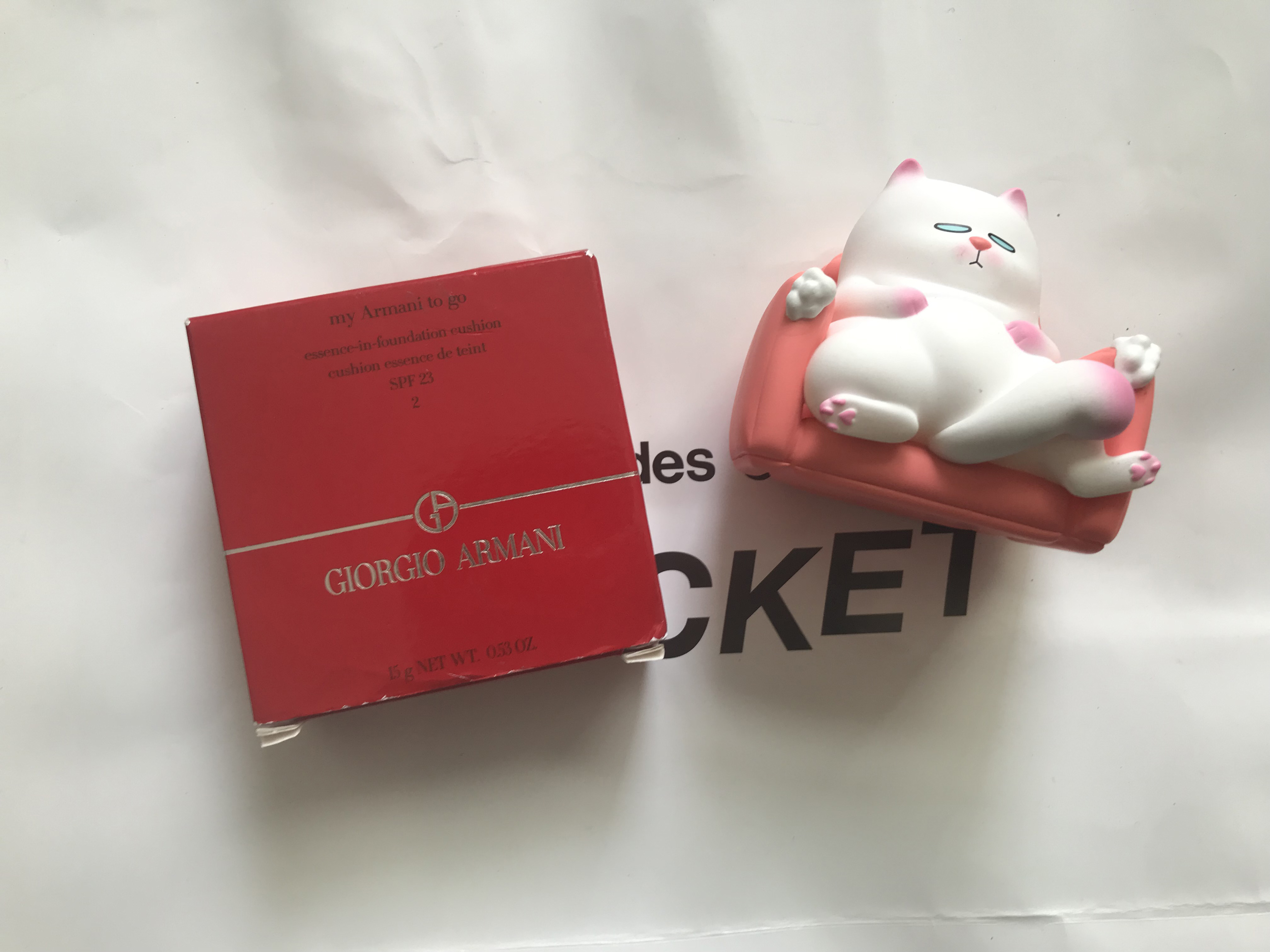 Armani Amanny red air cushion essence powder bottom liquid flawless long-lasting sun protection light and thin