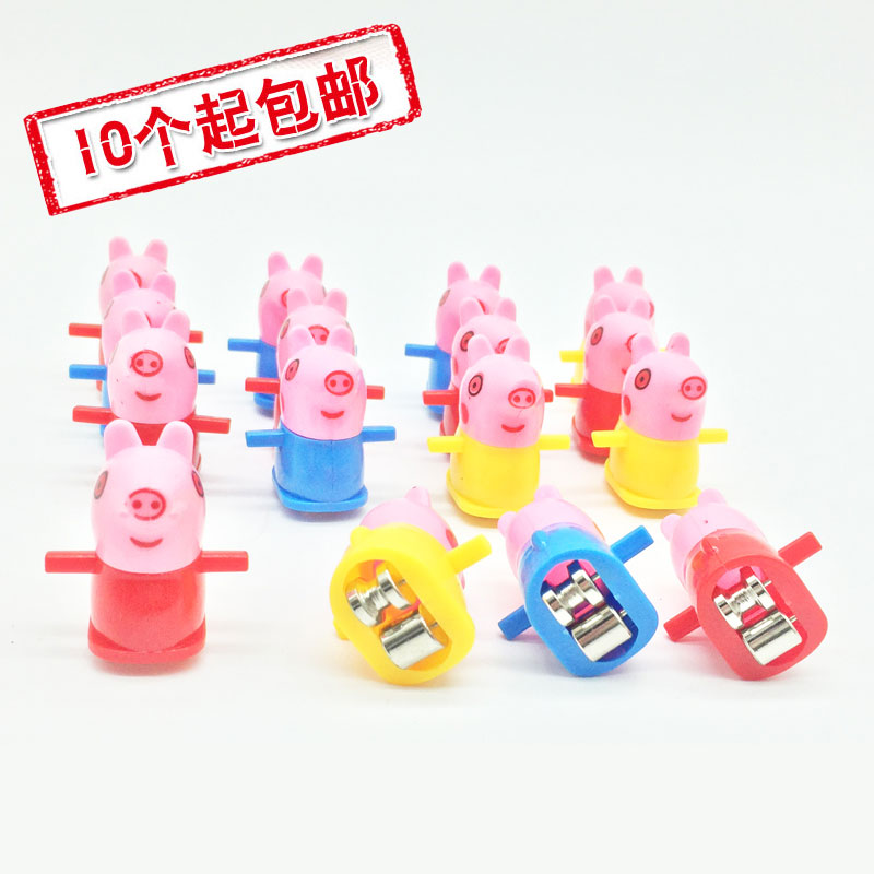 Piggy toy track car slide climbing stairs toy doll accessories