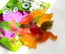(Physical spot) Korea green right Jellico Jurassic dinosaur juice sandwich gummy 50g snack candy