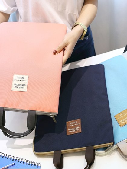 手提aA4文件袋收纳包便携资料袋会议公文包学生补习袋可定制LOGO