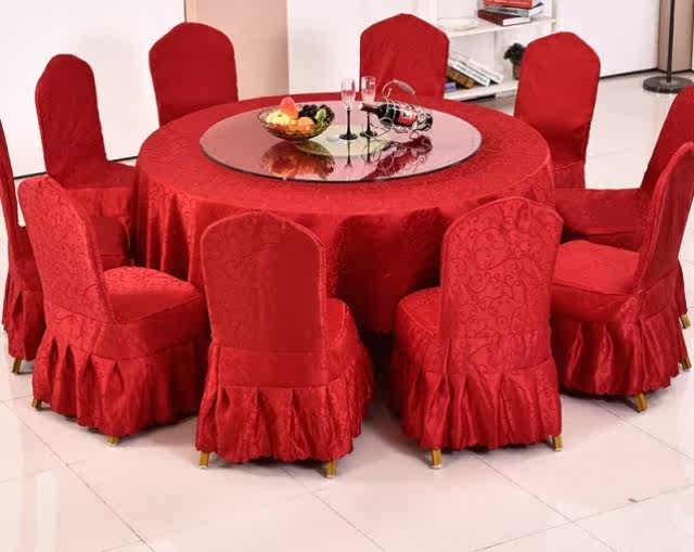 Hotel Big Round Table 20 People Banquet 15 People Turntable Dining Room Hotel Folding Round Table Wine Mat Round Table Solid Wood Table