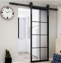 Barn Door Titanium Magnesium Alloy Golden Gate Kitchen Glass Mobile Door Toilet Door With Lock Light Lavish Sliding Door Partition North Eurowind