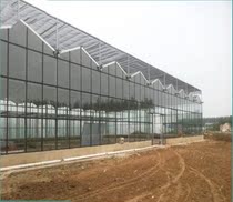 Glass greenhouses inside and outside shading in glass greenhouses planting flowers and vegetables