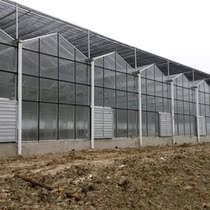 Intelligent internal and external sunshade glass greenhouse Sunshine board agricultural sightseeing glass Wenluo greenhouse skeleton