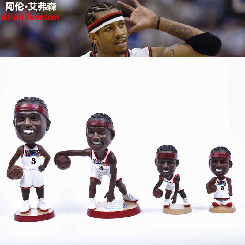 Allen Iverson Action Figure Doll Ornament Allen Iverson Basketball Merchandise Gift for Boys
