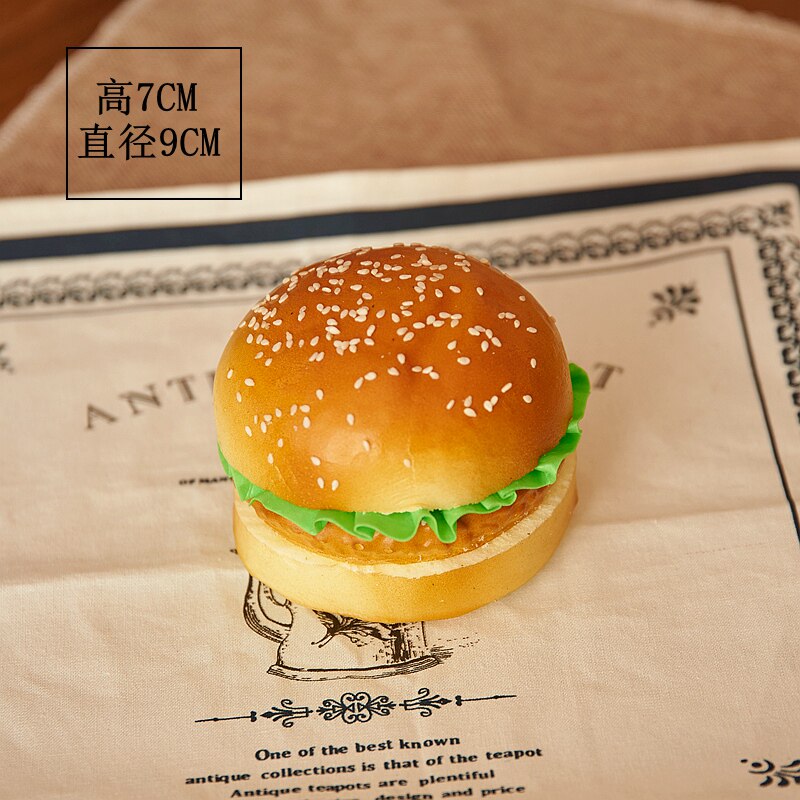 Simulation food model hamburger bread toy food props model window decorations