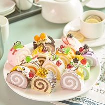 Emulated food Hokkaido Rebound Cake Model Wedding Wedding Wedding Wedding Wedding Celebration PROP STOREFRONT CUPBOARD DECORATIONS