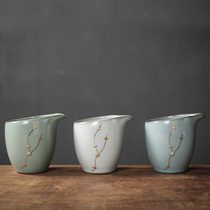 Curium nail Ru kiln kung fu tea set set Tea Cup hand grip Tea Sea Road cup thick high temperature resistant matching tea divider