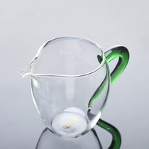 Glass Road Cup single Tea Sea thick male Cup heat-resistant side tea divider kung fu tea set accessories Japanese household