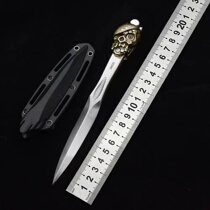 M390 pirate ship Skull skull head tea cone pure hand prized tea knife tea needle on-board pendant collection Kitchen Engraving Knife