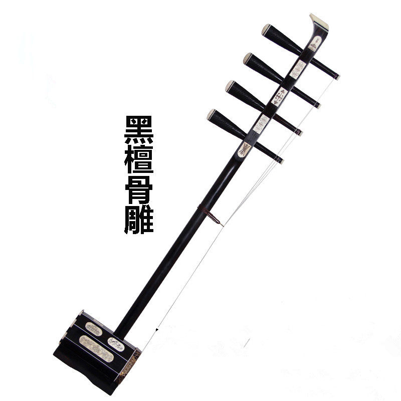 4弦のバイオリン、黒檀の高音4弦バイオリン、黒檀と銀線で骨を彫刻した4弦バイオリン、エレンタイ4弦バイオリンの演奏、高音4弦バイオリン。