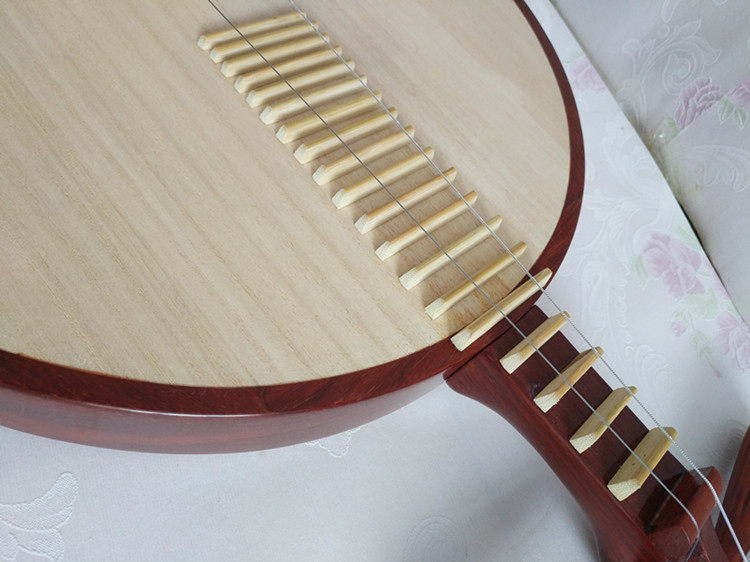 Nhạc cụ quốc gia Yueqin 椿 木 月琴 骨 花 西皮 二 黄 京剧 月琴 Redwood yueqin Nhà máy trực tiếp - Nhạc cụ dân tộc mua sáo trúc