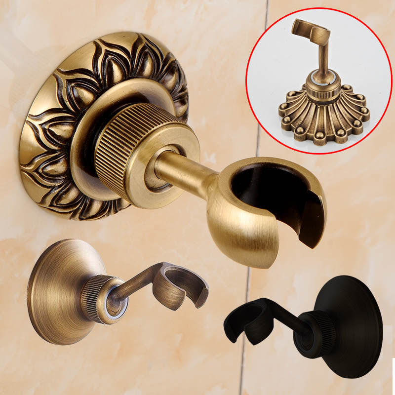 Imitation ancient shower seat shower bracket fixed seat gonorrhoea shower head shower Shower Fitting Shower Accessories Free of punch