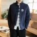 Bộ đồ Trung Quốc Tang Hanfu Quần áo nam phong cách Trung Quốc lay cotton và áo khoác cotton áo khoác mùa thu đông quốc gia đồ bộ đẹp Trang phục dân tộc