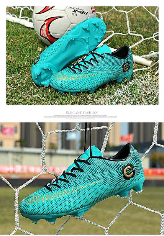 Giày bóng đá tăng vọt N Ronaldo ám sát học sinh giày thể thao đào tạo giày chống trượt cho nam tf giày cỏ - Giày bóng đá giày đá bóng nike chính hãng