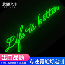 led creative neon flex custom ins decorative hose neon letters luminous word outdoor billboard