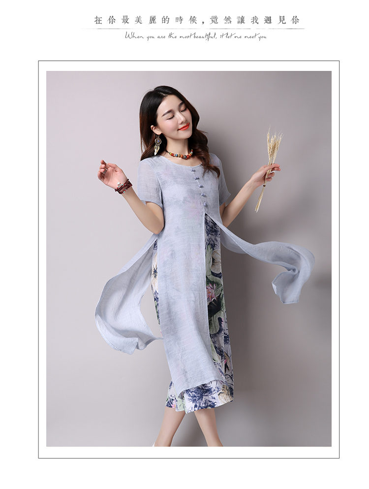 Robe femme en Coton et lin - Ref 3326852 Image 26