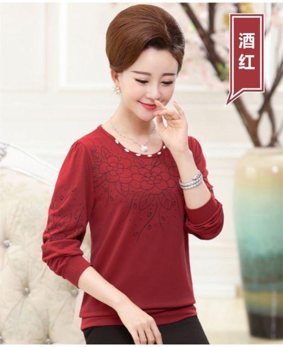 Quần áo mùa xuân và mùa thu bên ngoài mặc quần ngắn mùa xuân ngắn của mẹ thiết kế thời trang nữ