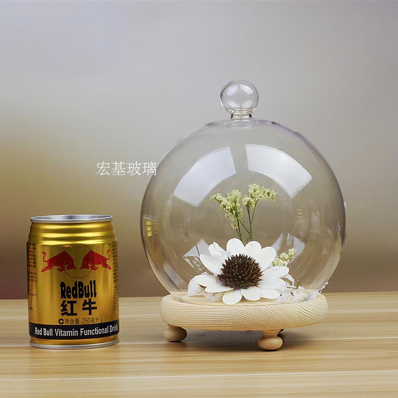 Bán chạy nhất trang trí trang trí đồ trang trí trong suốt hình cầu thủy tinh bao gồm cơ sở dạ quang với pin Qixi Festival để gửi cho bạn bè phụ kiện trang trí phòng ngủ