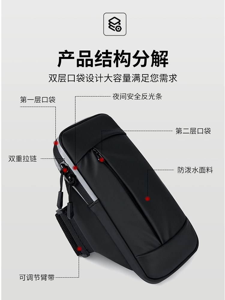 2025 New Running Phone Arm Bag for Men, Sports Arm Sleeve Bag for Women, Universal Phone Pouch Wrist Bag Gadget