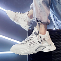 Mens Shoes 2022 New Spring Autumn Old Daddy Wins Korean version Tide Shoes Teen HEIGHTENING SPORTS CASUAL TREND
