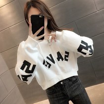 Short small womens clothing 2021 New early autumn thin high waist foreign air fried street small coat top