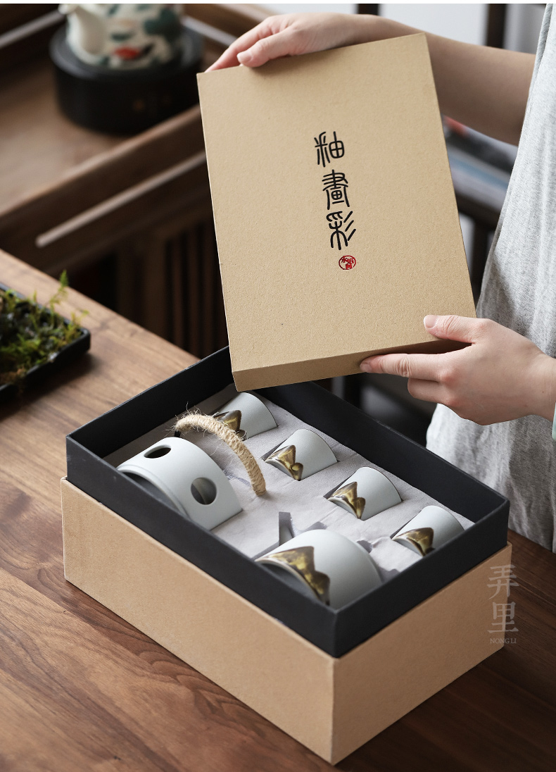 The Get | boiled tea ware ceramic warm tea candles in Japanese kung fu tea set household contracted the teapot zen gift box