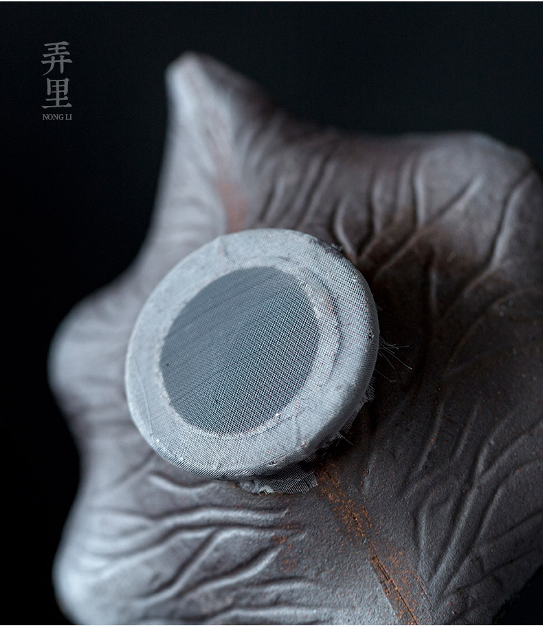 Coarse pottery) creative kung fu tea filter good suit every ceramic household tea tea leaves filter