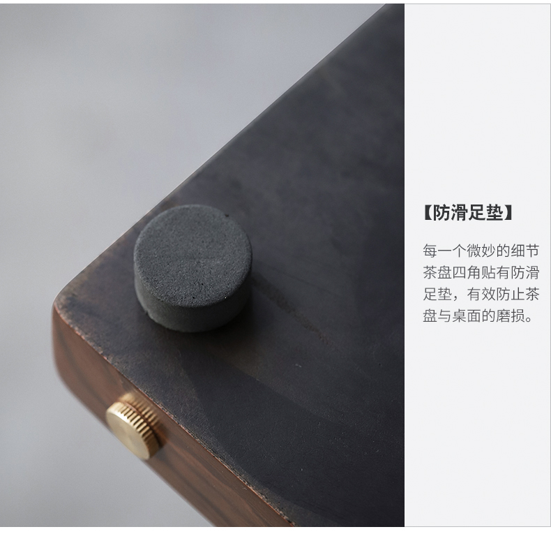 The Get | in Japanese contracted sharply stone tea tray was little sitting room tea table drainage kung fu tea set suit black household ceramics