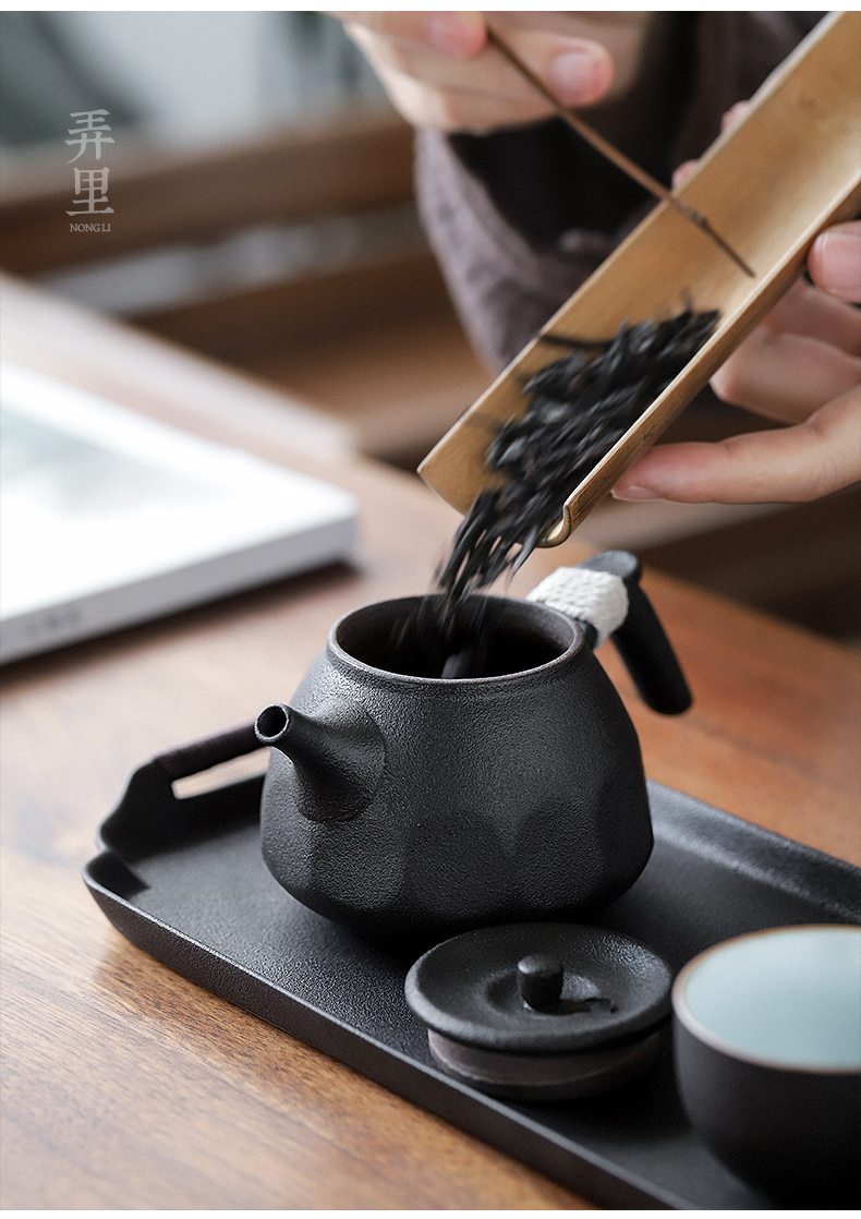 The Get | Japanese black pottery teapot set in the household contracted office modern small ceramic kung fu tea tea zen