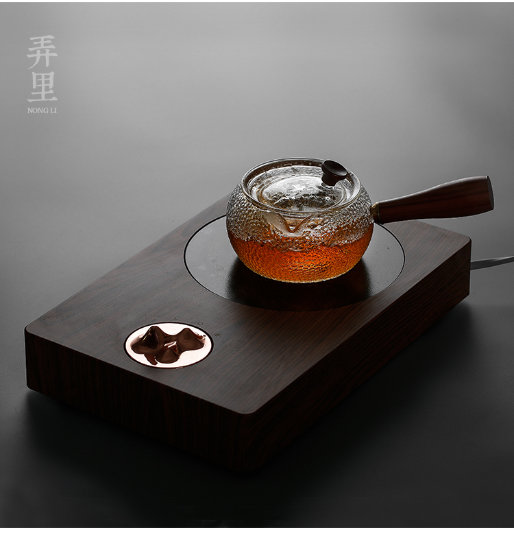 The Heat - resistant glass filter side boil electric TaoLu teapot tea ware hammer high - temperature kung fu tea set