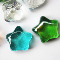 Fish tank landscaping glass beads aquarium landscape jewelry crystal glass starfish scallops fish tank bottom sand landscaping