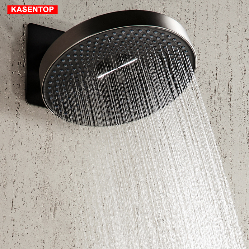 Kasentop Copper Single Waterfall Overhead Shower Head, Anti-Scale and Anti-Clogging Nozzle, Suitable for Home, Hotel, and Public Places Kasentop Copper Single Waterfall Overhead Shower Head, Anti-Scale and Anti-Clogging Nozzle, Suitable for Home, Hotel, and Public Places