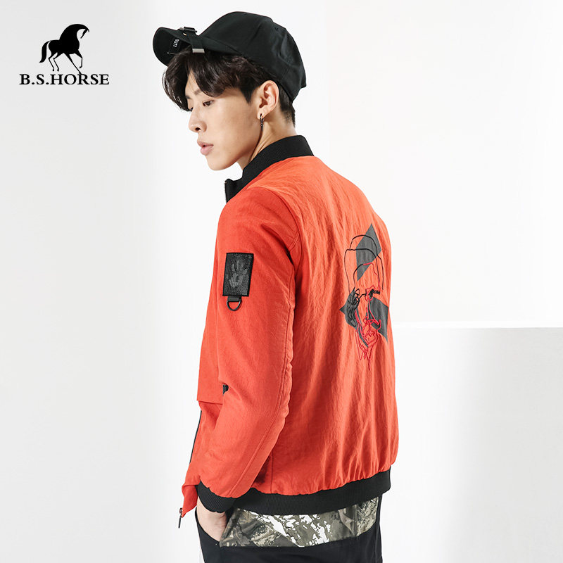 Blouson homme B.S.HORSE    manches longues en Nylon - Ref 3116830 Image 1