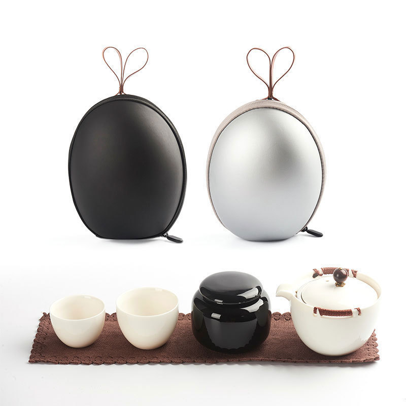 Ceramic tea set JianXin portable travel crack cup kung fu tea set a pot of two cups of home office suit new the teapot