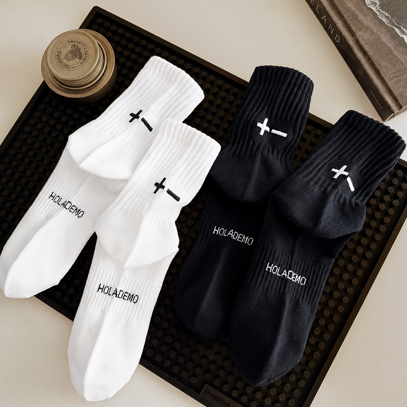 Mr. Yoshikami Socks Men's Mid-Calf Socks Pure Cotton Summer Thin Sweat-Absorbent Men's Socks Embroidered Sports Long Socks Men's Odor-Resistant Mr. Yoshikami Socks Men's Mid-Calf Socks Pure Cotton Summer Thin Sweat-Absorbent Men's Socks Embroidered Sports Long Socks Men's Odor-Resistant