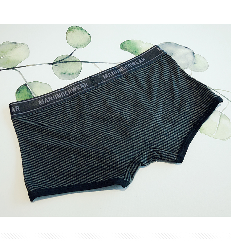 Quần short nam Boxer Cotton Thoải mái thoáng khí Boxer Thể thao Thanh niên Eo thấp Quần vuông gợi cảm quan lot khe