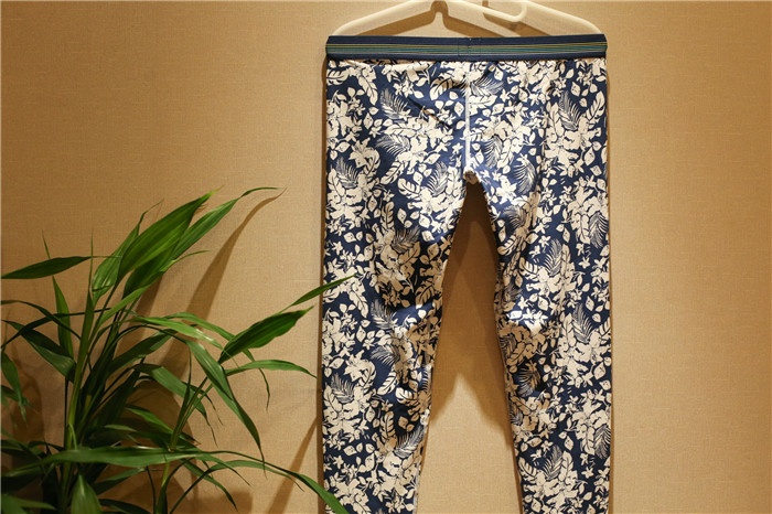 Quần nam mùa thu Cotton mùa thu và mùa đông eo thấp thời trang cotton ấm quần cotton mùa thu quần dòng Quần legging nam quần legging bé gái