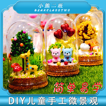 Micro landscape diy material package Moss kindergarten three-dimensional toys children hands-on diy handmade gift girl