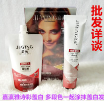 Jiayingya poetry color cover white color cream chestnut brown chocolate black hair dye grape purple gold copper color hair dye