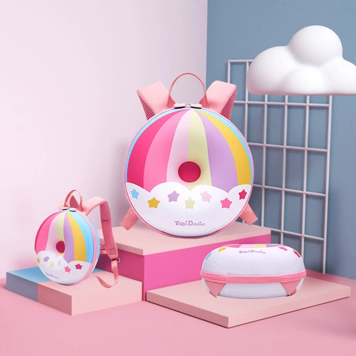 Школьный рюкзак для детского сада, мультяшный радужный пончик для мальчиков, детская сумка, 1-3 лет, 5-6 лет