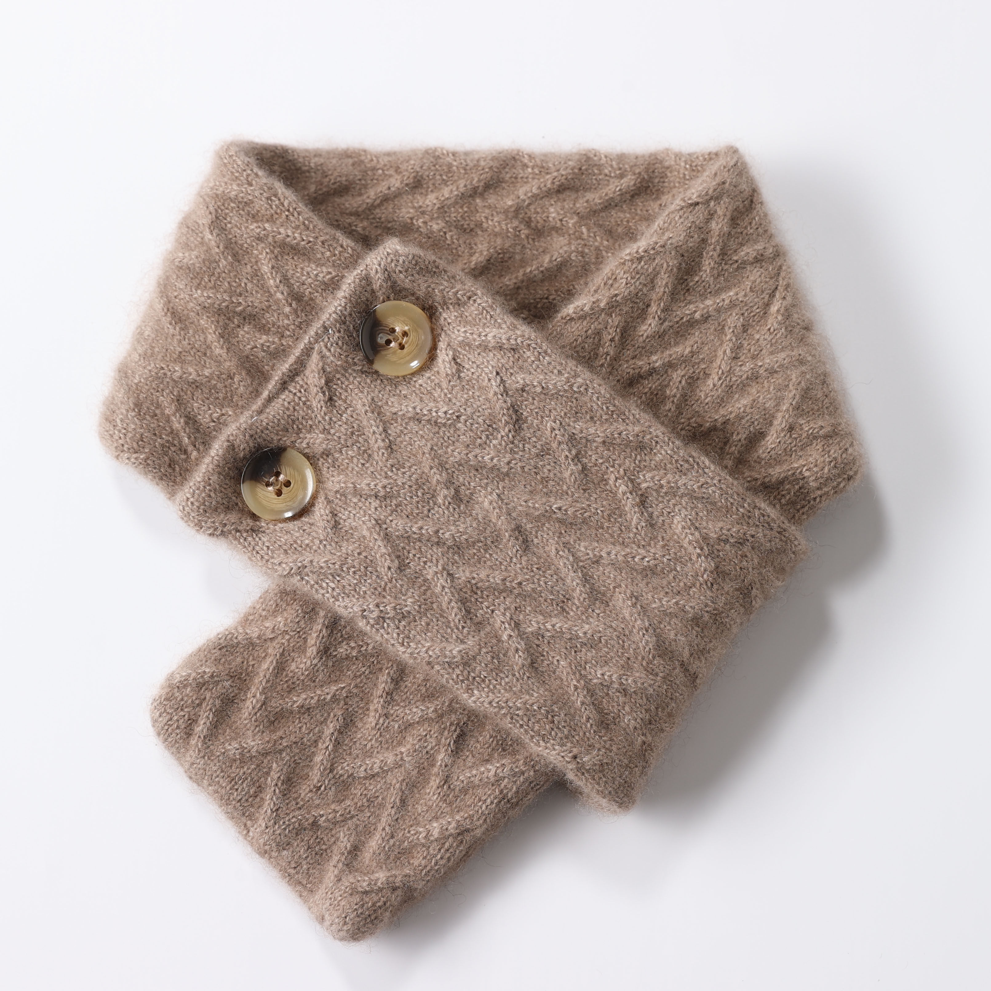 Holed Neck Circumference neck Cashmere Circumference neck Female high-end pro-skin star Decorative Knit Thread Scarves to warm up the neck.